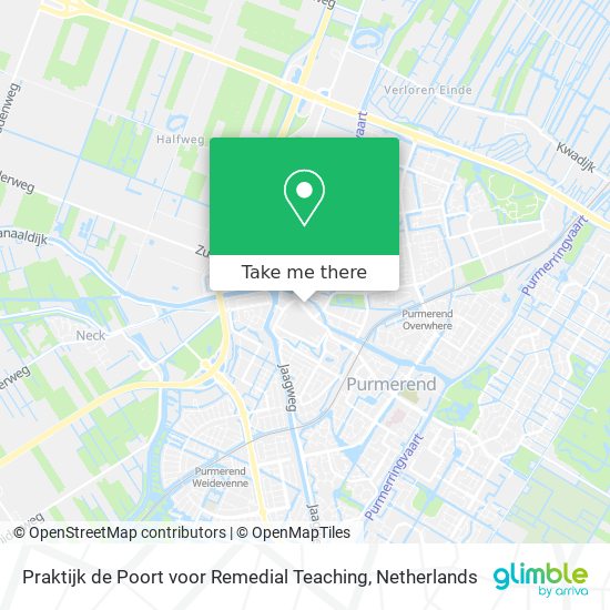 Praktijk de Poort voor Remedial Teaching Karte