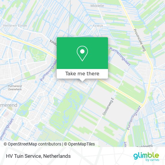 HV Tuin Service map
