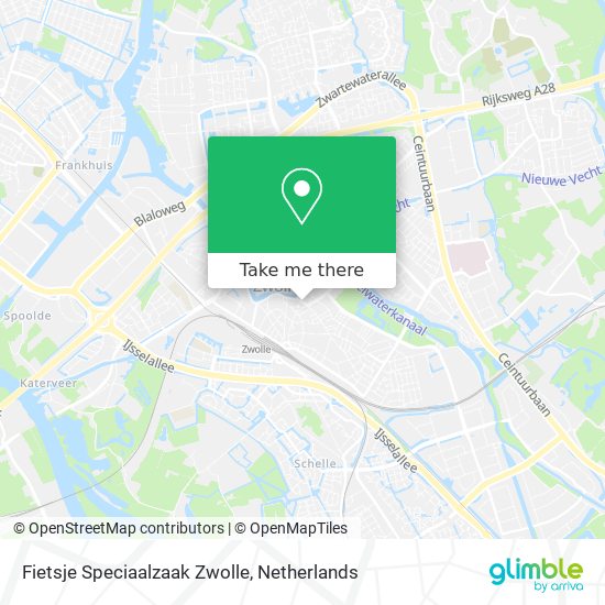 Fietsje Speciaalzaak Zwolle map