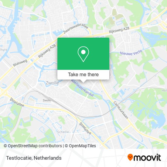 Testlocatie map