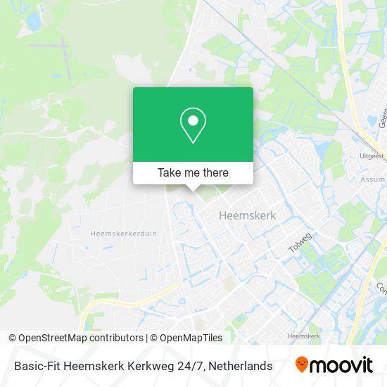 Basic-Fit Heemskerk Kerkweg 24 / 7 map