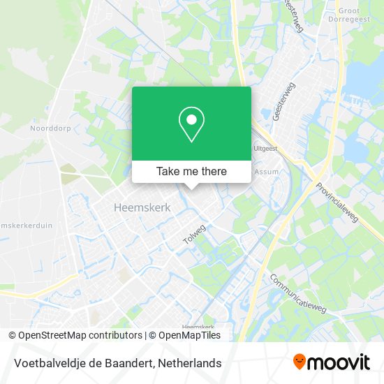 Voetbalveldje de Baandert map