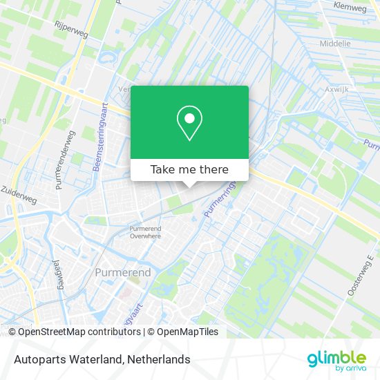 Autoparts Waterland map