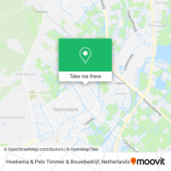 Hoekema & Pels Timmer & Bouwbedrijf map