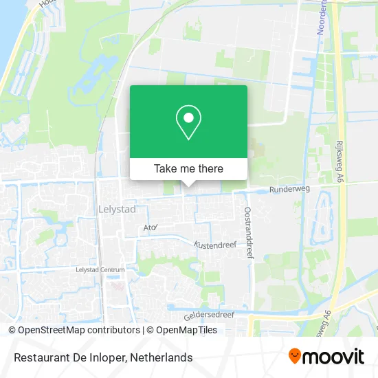 Restaurant De Inloper map