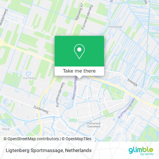 Ligtenberg Sportmassage map