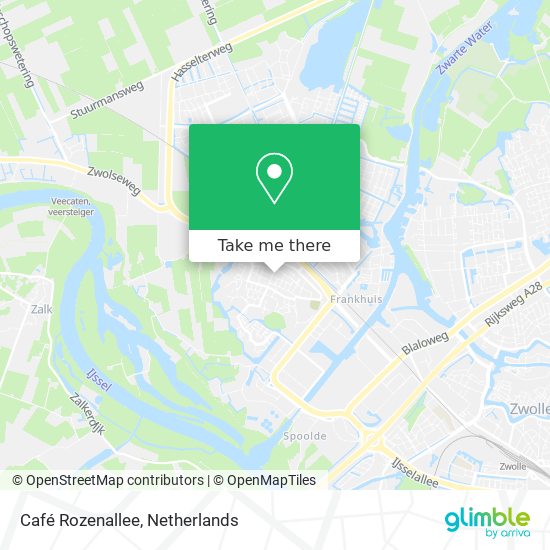 Café Rozenallee map