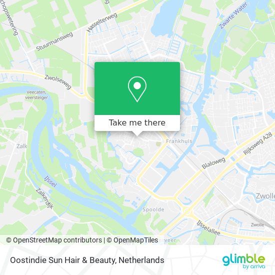 Oostindie Sun Hair & Beauty map