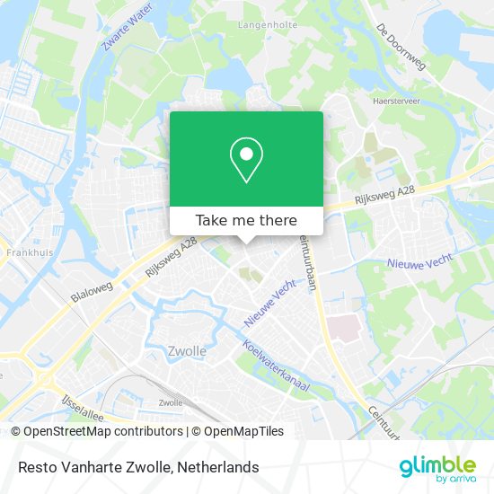 Resto Vanharte Zwolle map