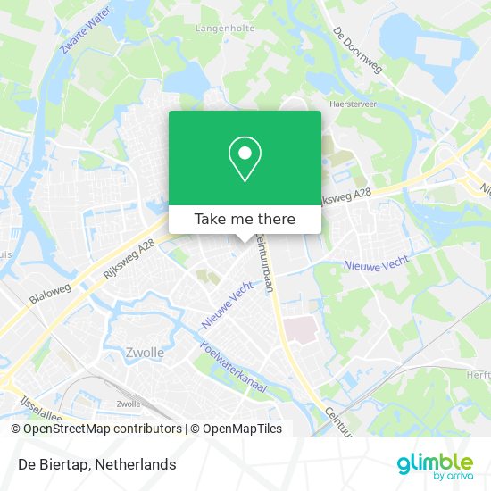 De Biertap map