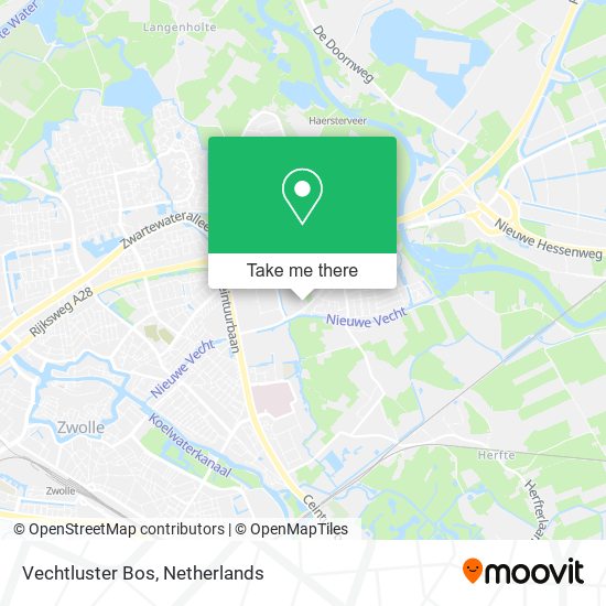 Vechtluster Bos map