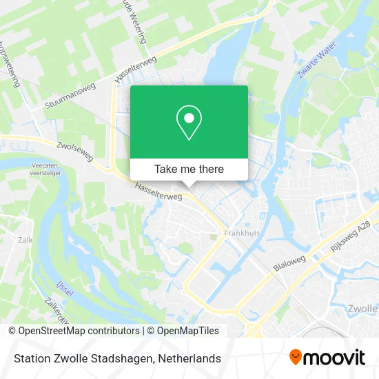 Station Zwolle Stadshagen map