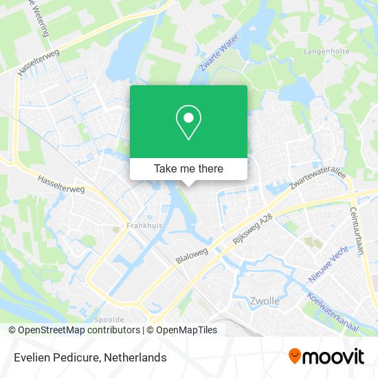 Evelien Pedicure map