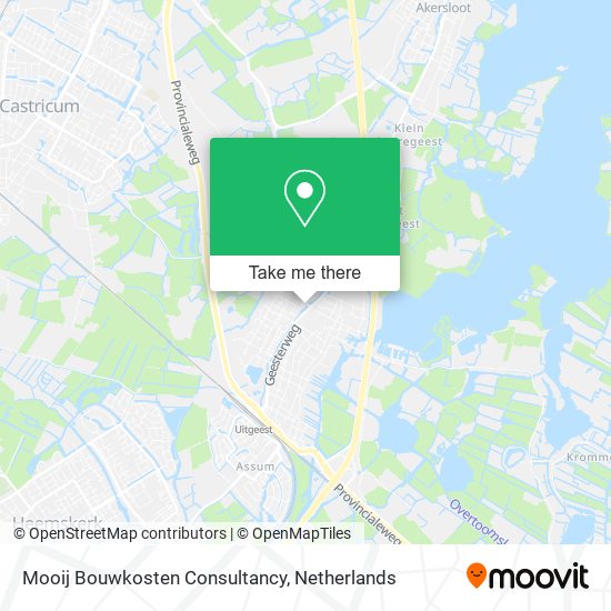 Mooij Bouwkosten Consultancy map