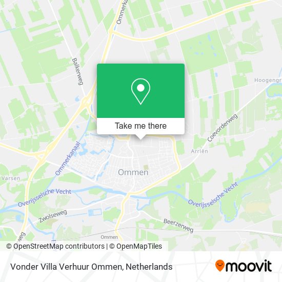 Vonder Villa Verhuur Ommen map