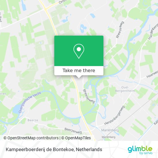 Kampeerboerderij de Bontekoe Karte