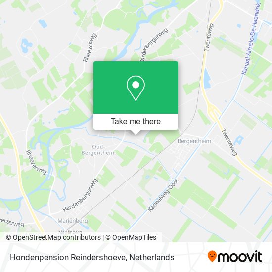 Hondenpension Reindershoeve map