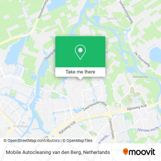 Mobile Autocleaning van den Berg map