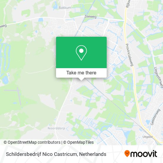 Schildersbedrijf Nico Castricum map