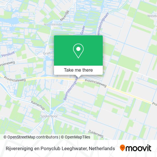 Rijvereniging en Ponyclub Leeghwater map