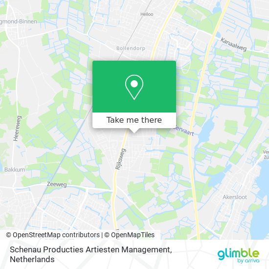 Schenau Producties Artiesten Management Karte