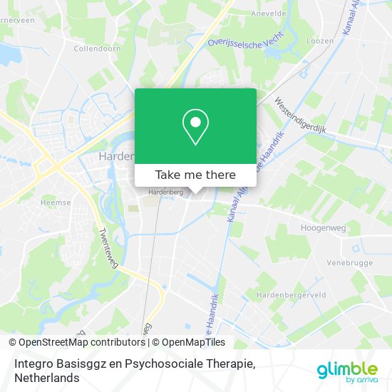 Integro Basisggz en Psychosociale Therapie map