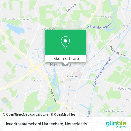 Jeugdtheaterschool Hardenberg Karte
