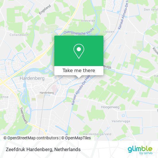 Zeefdruk Hardenberg map