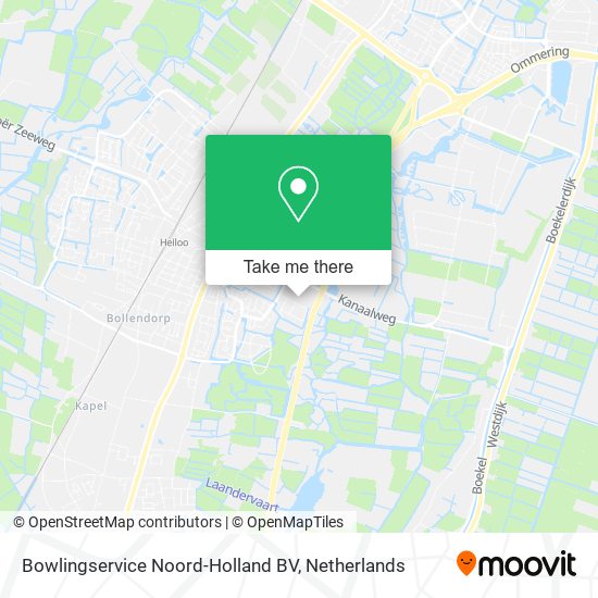 Bowlingservice Noord-Holland BV map