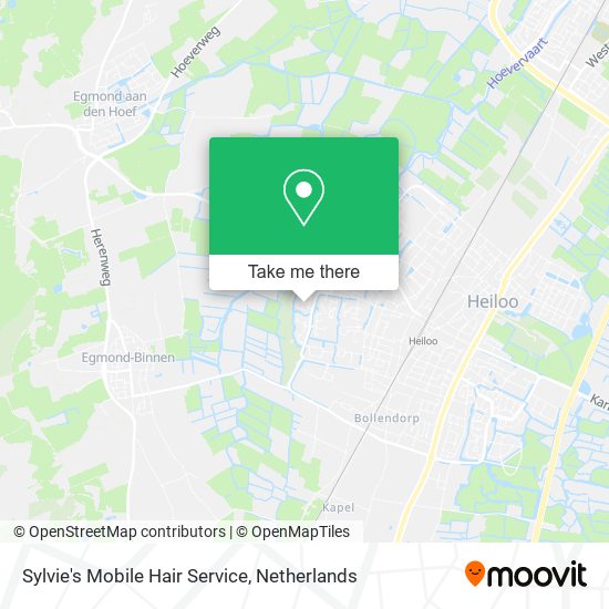 Sylvie's Mobile Hair Service map