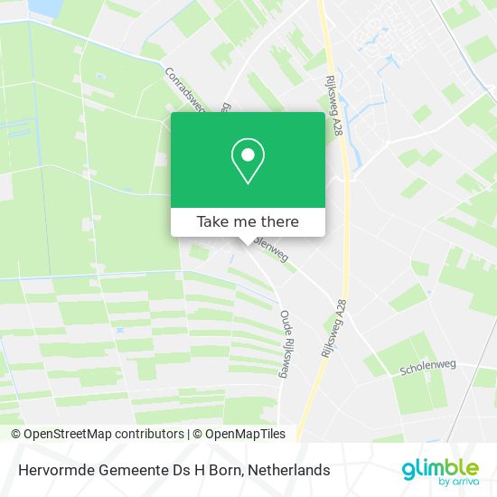 Hervormde Gemeente Ds H Born map