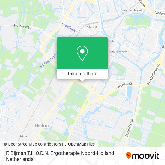 F. Bijman T.H.O.D.N. Ergotherapie Noord-Holland map