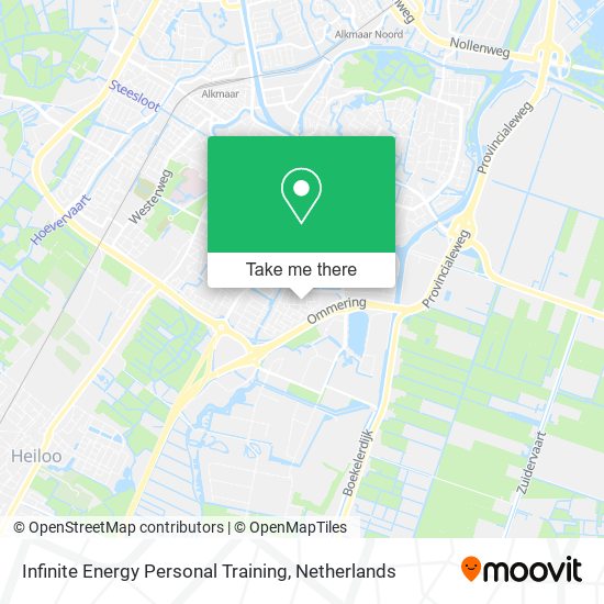 Infinite Energy Personal Training map