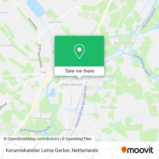 Keramiekatelier Lettie Gerber map