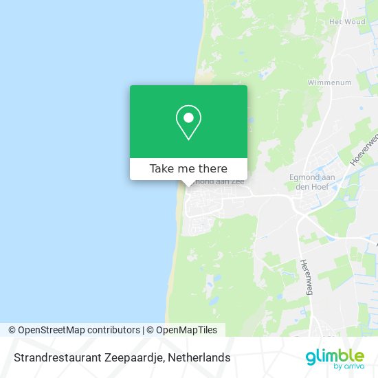 Strandrestaurant Zeepaardje map