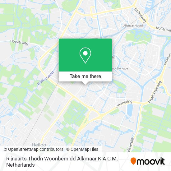 Rijnaarts Thodn Woonbemidd Alkmaar K A C M map