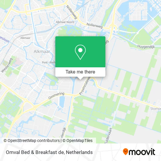 Omval Bed & Breakfast de map