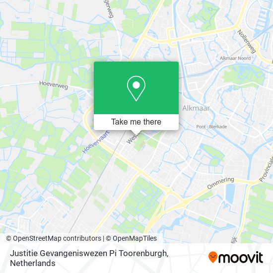 Justitie Gevangeniswezen Pi Toorenburgh map