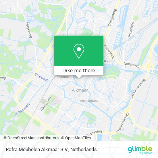 Rofra Meubelen Alkmaar B.V. map