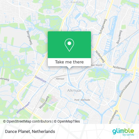 Dance Planet map