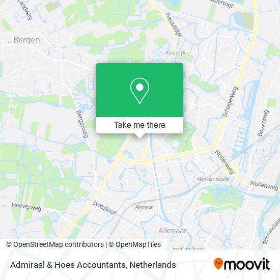 Admiraal & Hoes Accountants map