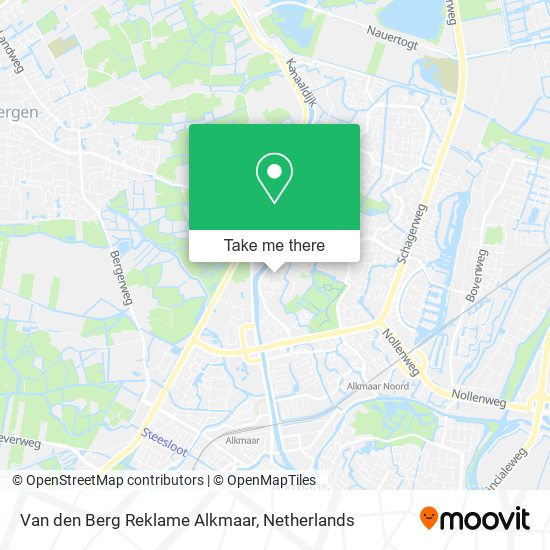 Van den Berg Reklame Alkmaar map