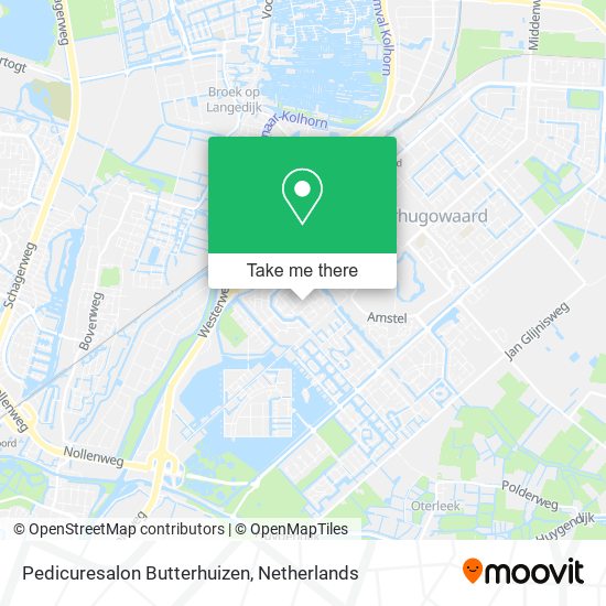 Pedicuresalon Butterhuizen map