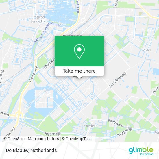 De Blaauw map