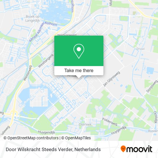 Door Wilskracht Steeds Verder map