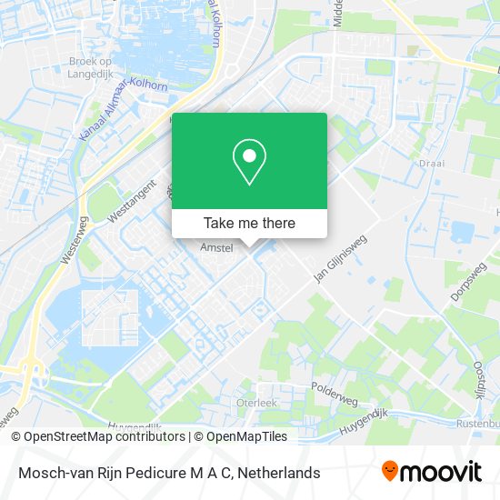 Mosch-van Rijn Pedicure M A C map