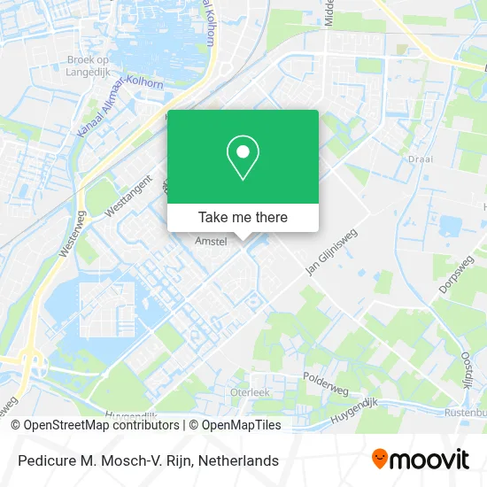 Pedicure M. Mosch-V. Rijn map