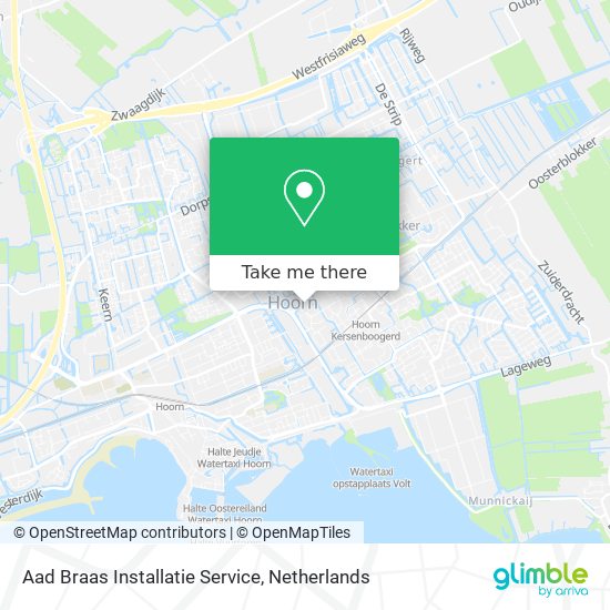 Aad Braas Installatie Service map