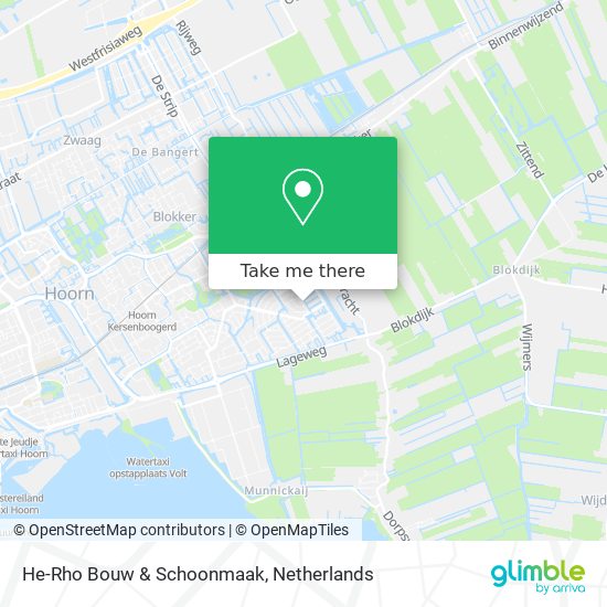 He-Rho Bouw & Schoonmaak map