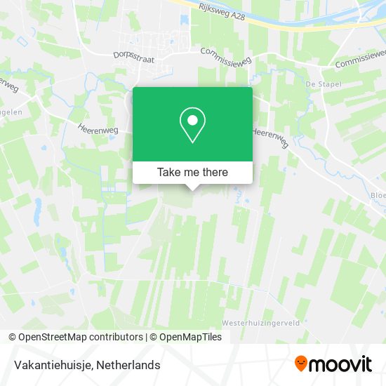 Vakantiehuisje map